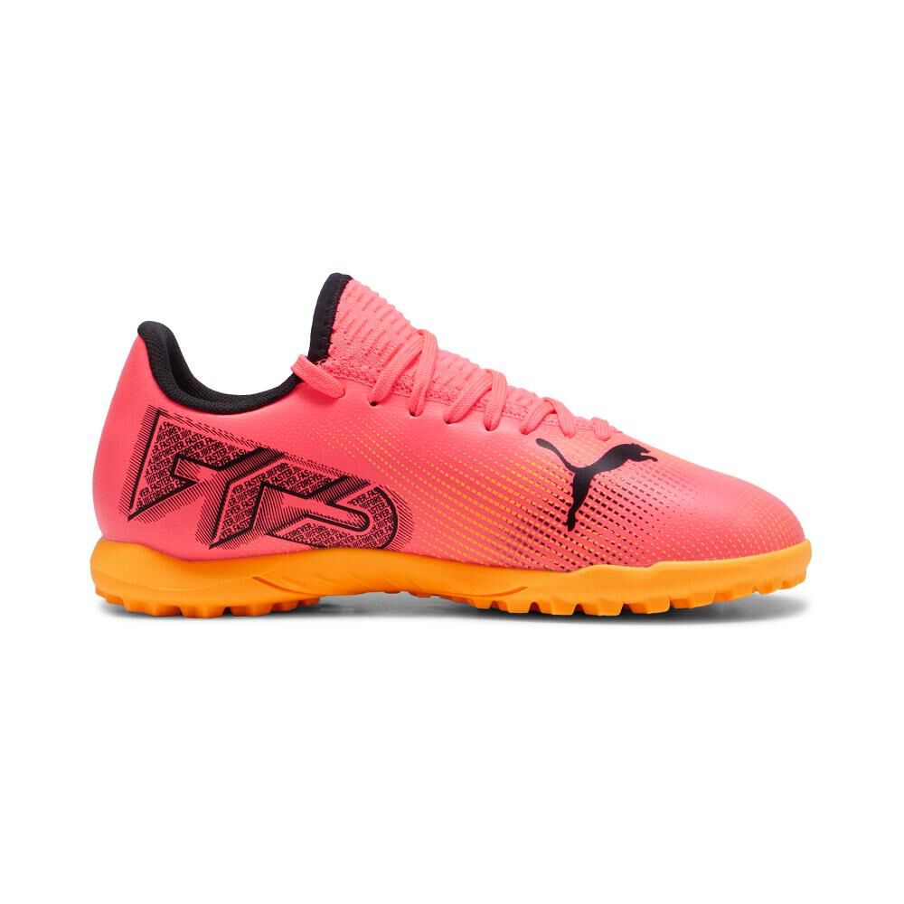 Zapatilla Fútbol Unisex Puma Future 7 Play Tt Jr Rosado image number 1.0