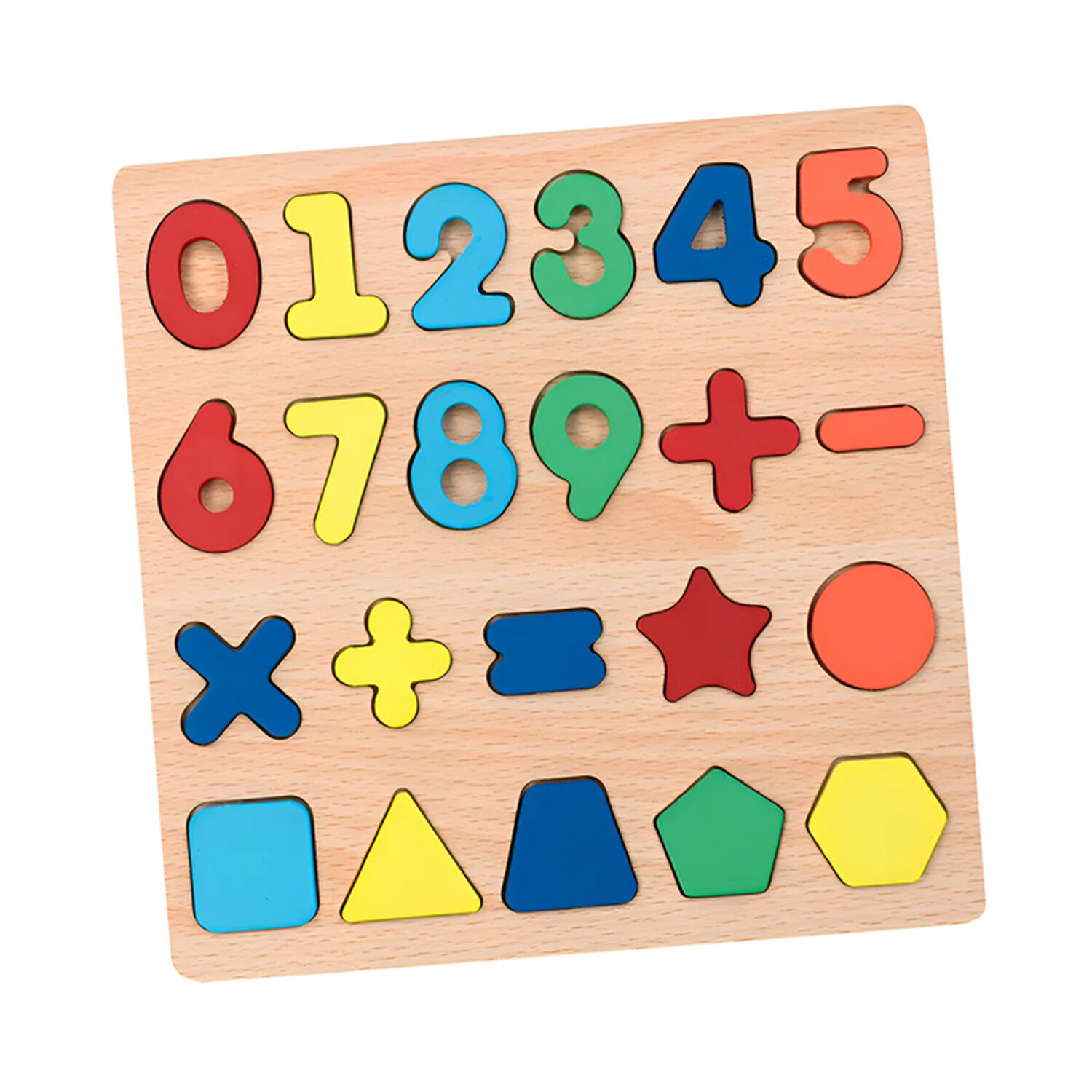 Puzzle Encaje De Madera Letras Abecedario Numeros Didactico image number 0.0