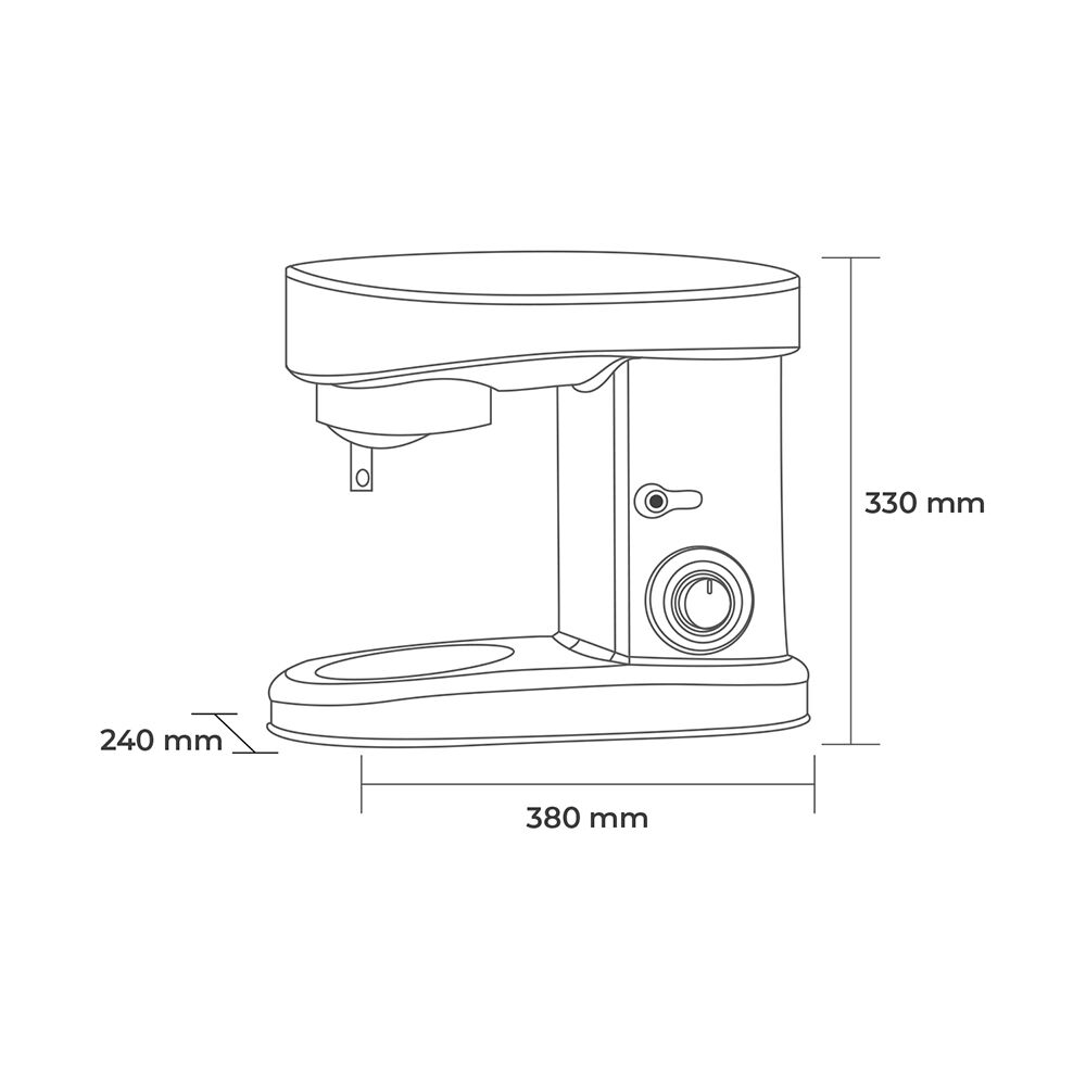 Batidora Roja Lorenzza 6 Litros image number 4.0