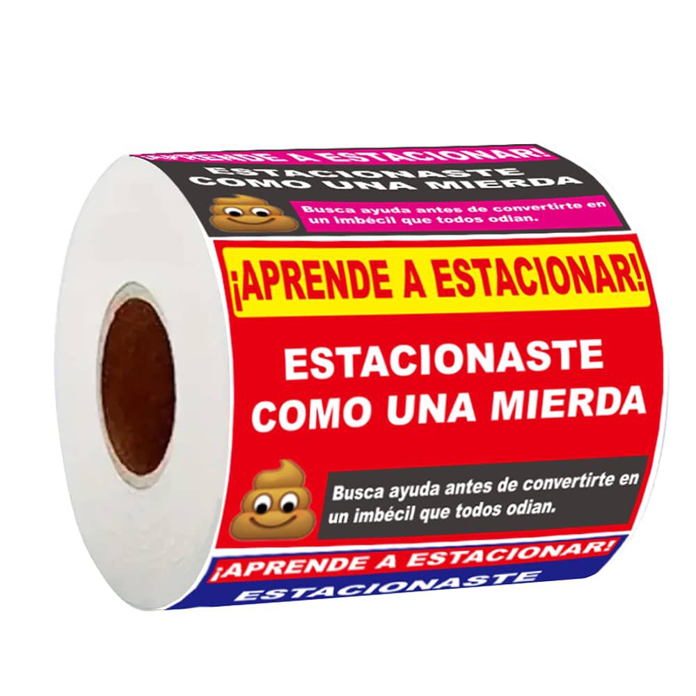 Pack Sticker Pegatinas Divertidas De Advertencia Estacionar image number 4.0