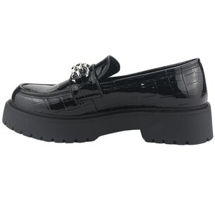 Mocasin Chalada Mujer Lenin-1 Negro Casual