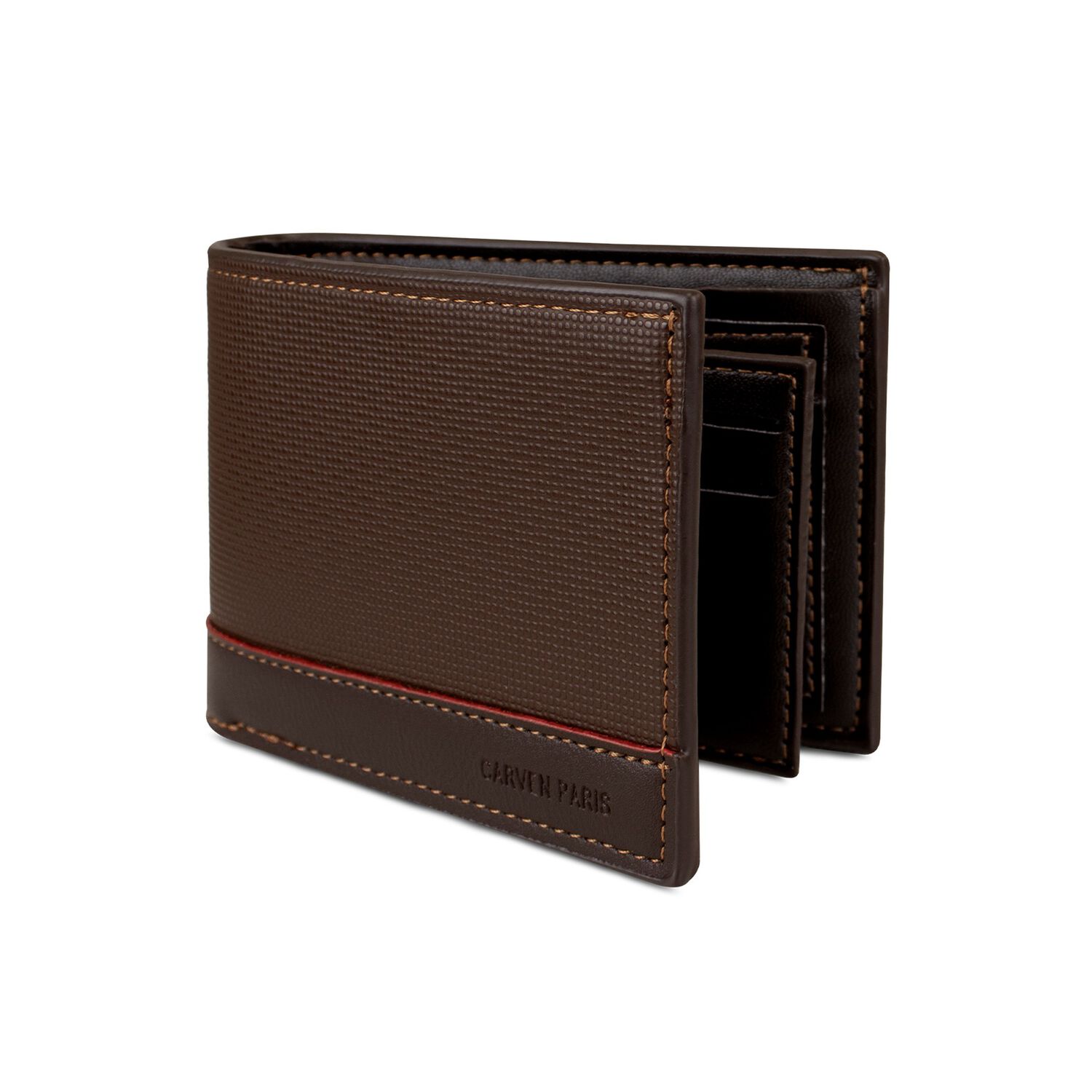 Billetera Hombre Gino Caf&eacute; Oscuro Con Monedero Carven Paris image number 3.0