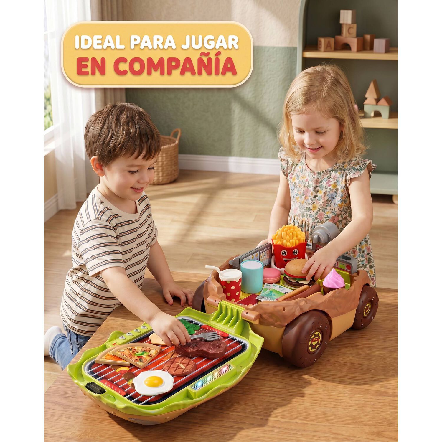 Set Cocina Hamburguesa Auto 59 Piezas Premium image number 3.0