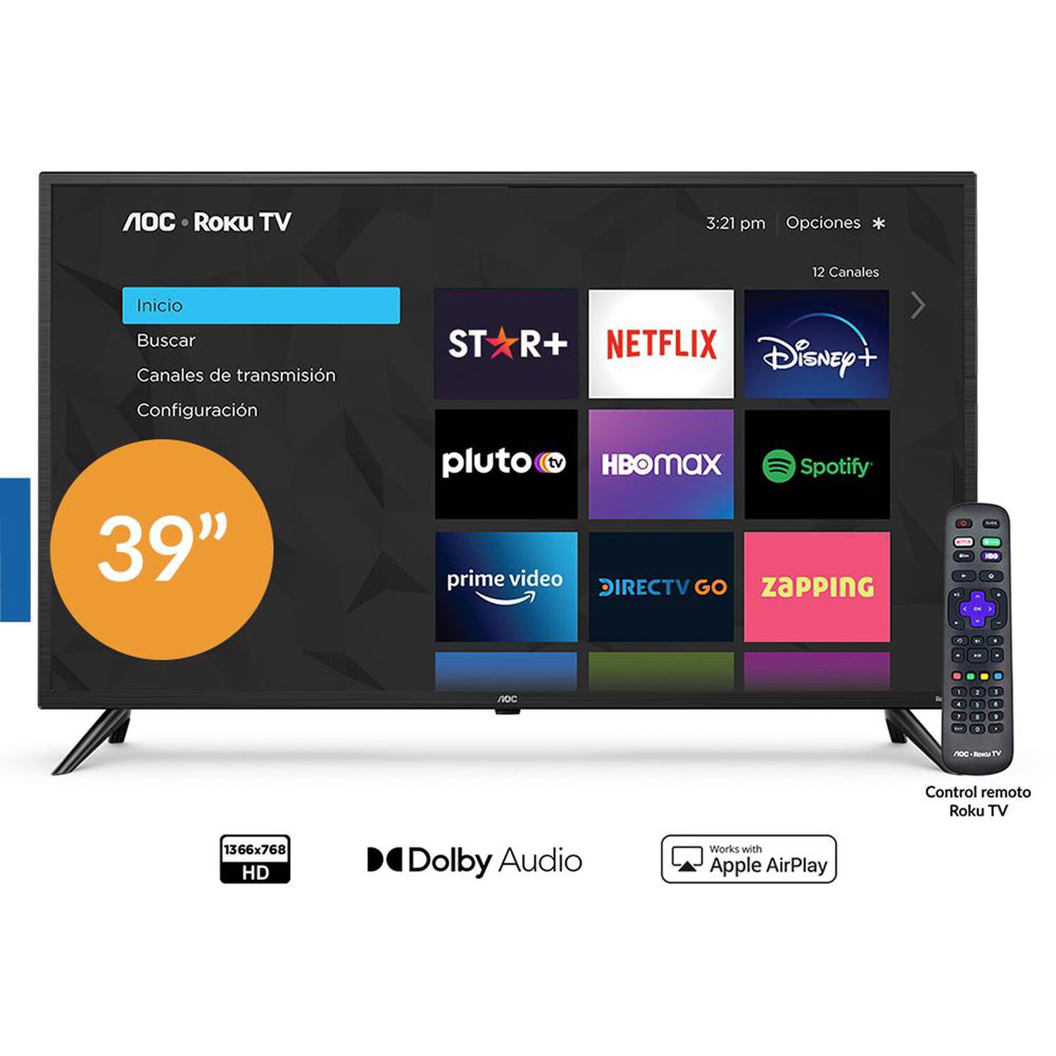 Led 39" AOC 39S5195 / HD / Smart TV image number 0.0