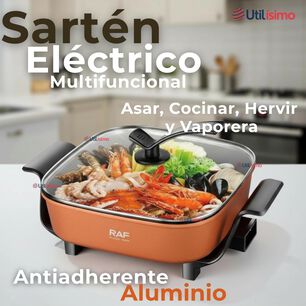 Sart&eacute;n El&eacute;ctrico Multifuncional Antiadherente 1350w De Potencia