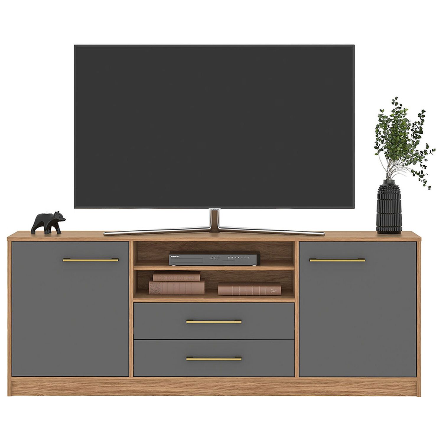 Rack Vekka Home Alerce / 2 Puertas / 2 Cajones image number 6.0