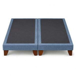Base De Cama Europea King Dividida Az&uacute;l