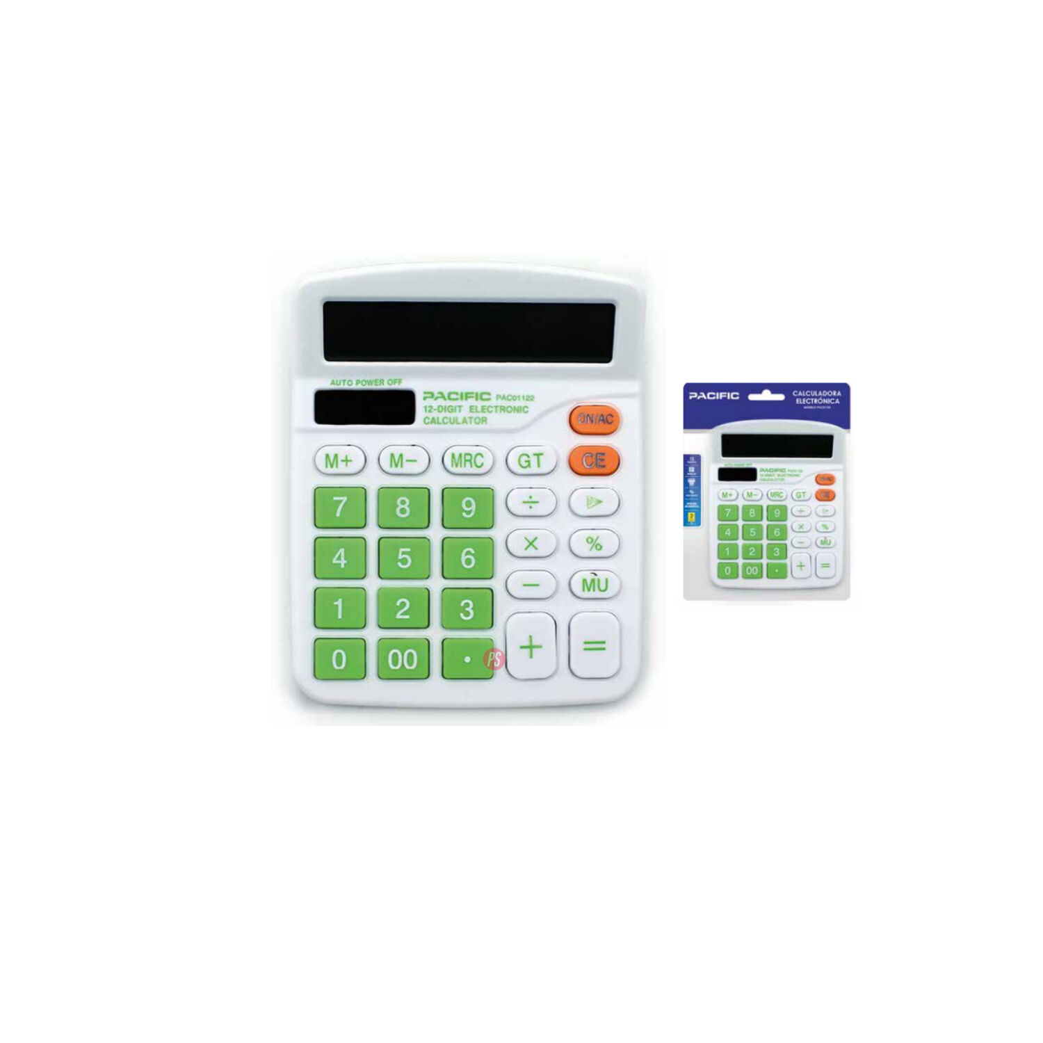 Calculadora Electr&oacute;nica 12 D&iacute;gitos Verde - Ps image number 1.0