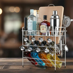 Organizador Rack De Cocina Multifuncional 3 Niveles Color Blanco
