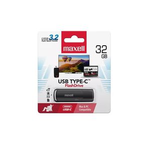 Pendrive Maxell Usb 3.2 Tipo C 32gb De Memoria