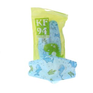 10 Mascarillas Kf94 Ni&ntilde;o Celeste V&iacute;a Franca