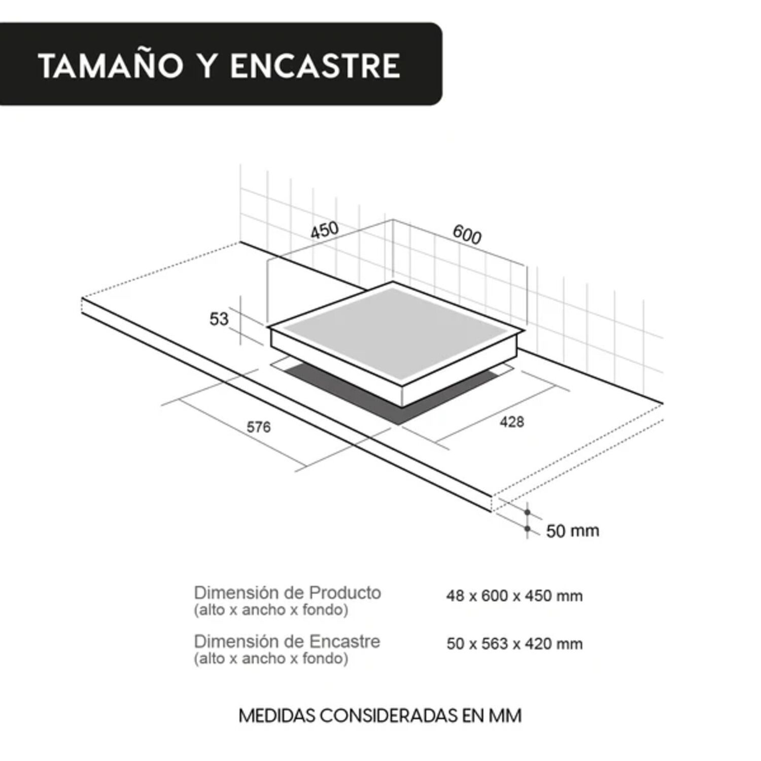 Encimera Vitrocer&aacute;mica 3 Plus 3 Quemadores 60 Cm Kubli image number 4.0