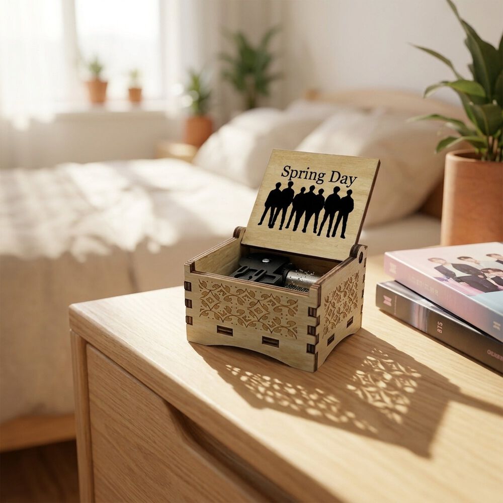 Caja Musical Madera Bts image number 3.0
