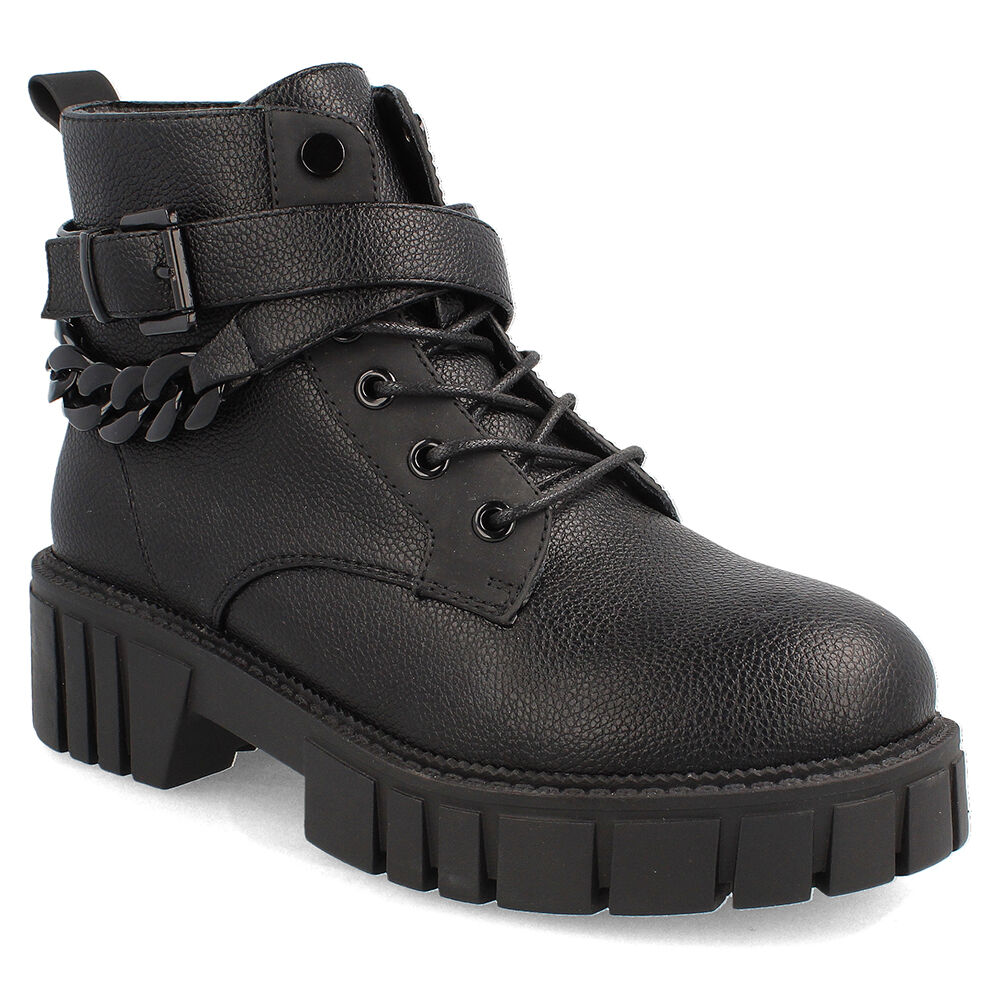 Botín Casual Mujer Bata Chummy Negro image number 0.0