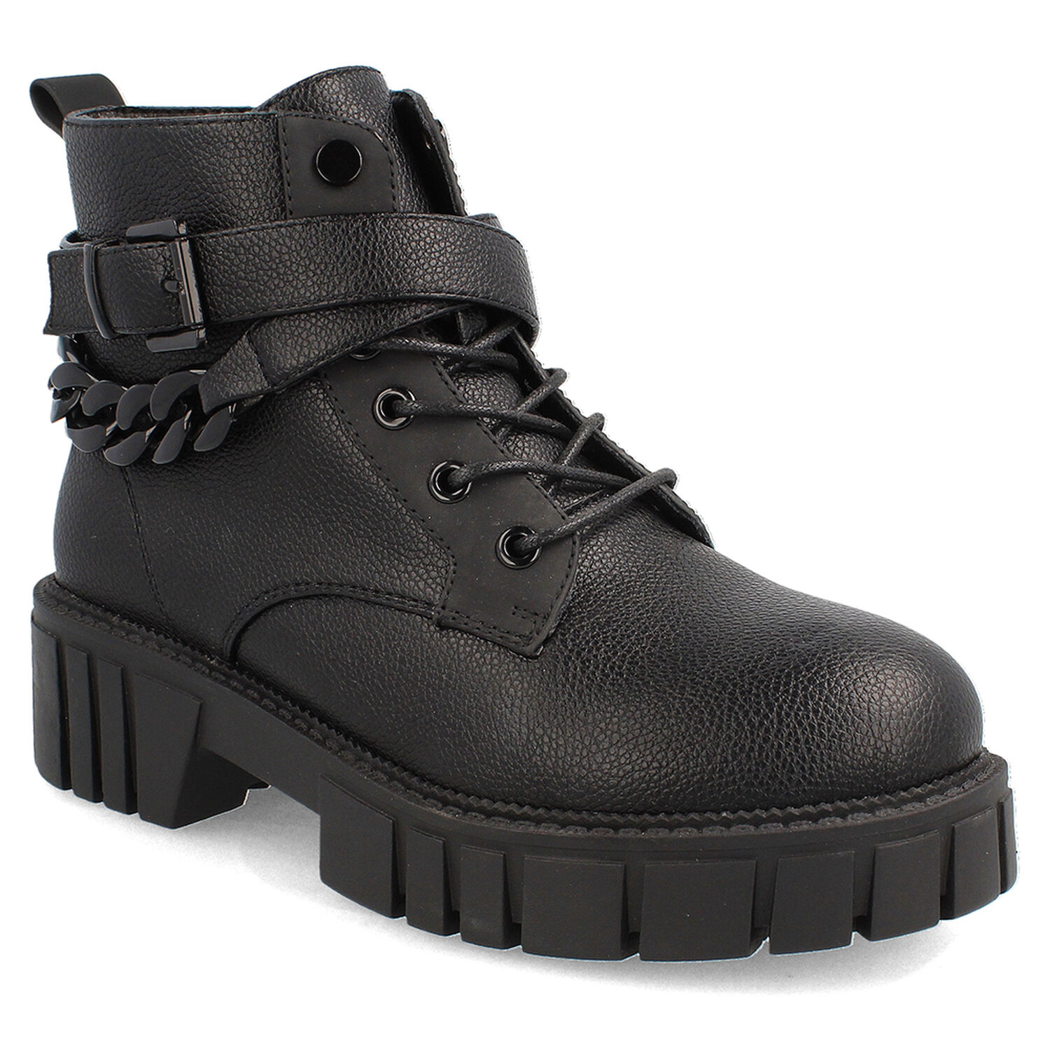 Bot&iacute;n Casual Mujer Bata Chummy Negro image number 0.0