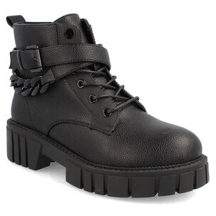 Botín Casual Mujer Bata Chummy Negro