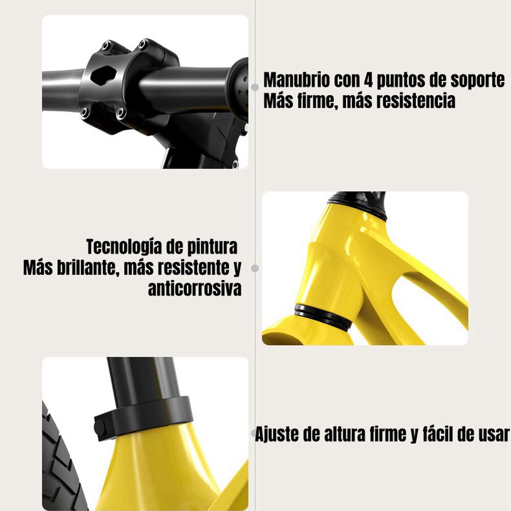 Bicicleta De Equilibrio Convertible Aro 12 Y 14 Negra image number 5.0