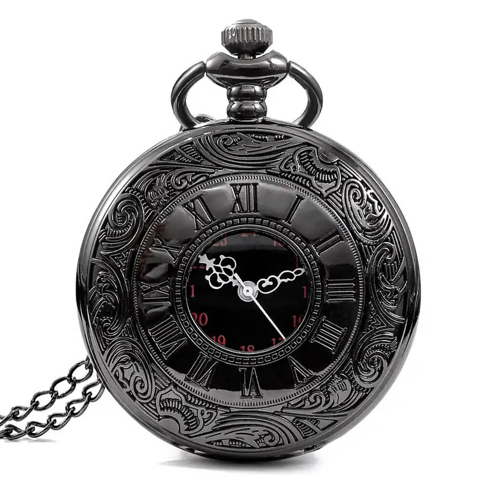 Reloj De Bolsillo Con Dise&ntilde;o De N&uacute;meros Romanos image number 0.0