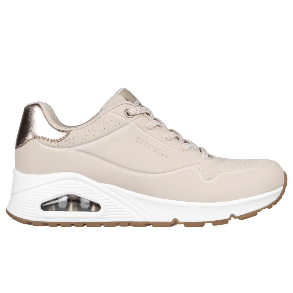 Zapatilla Urbana Mujer Skechers Uno - Shimmer Away Natural image number 1.0