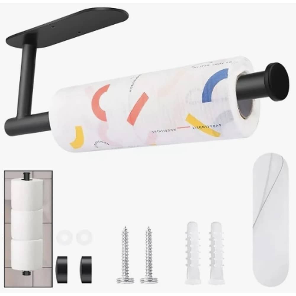 Porta Confort Papel Higi&eacute;nico Acero Inoxidable Negro Mate image number 0.0