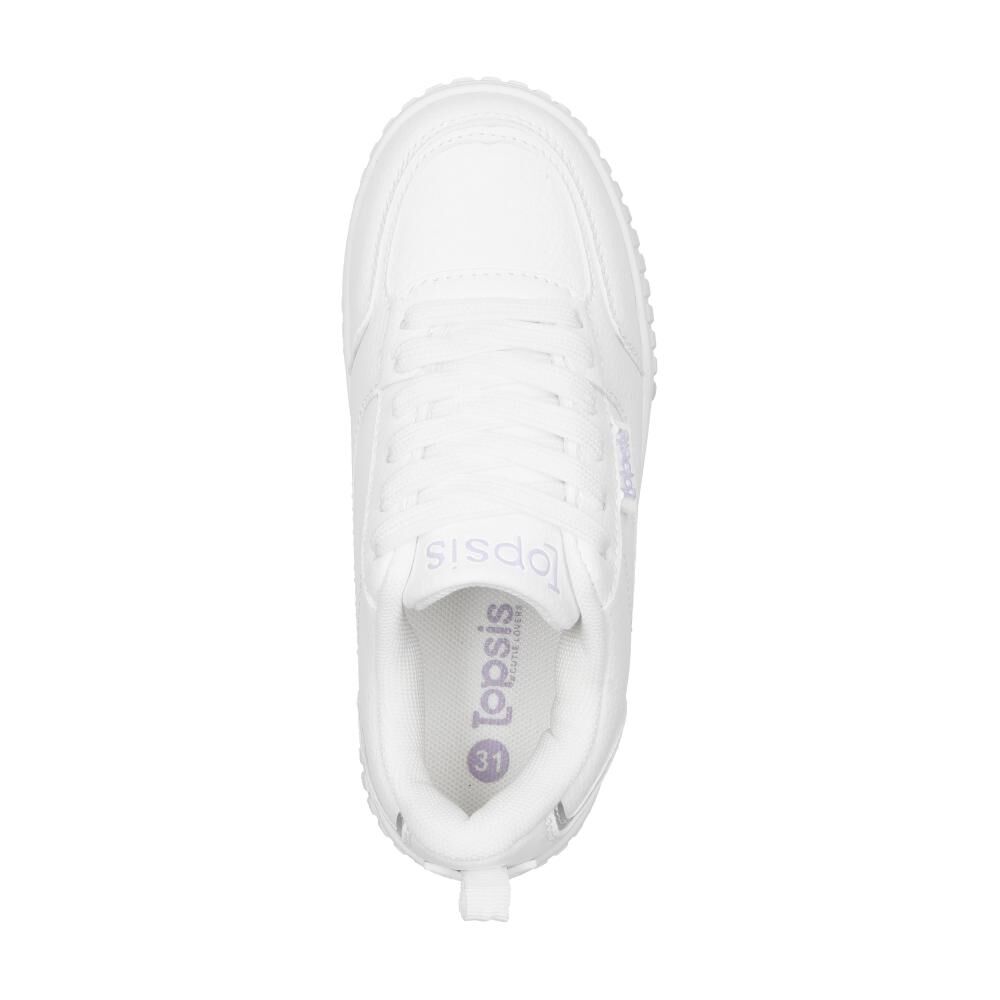Zapatilla Infantil Niña Topsis White image number 4.0