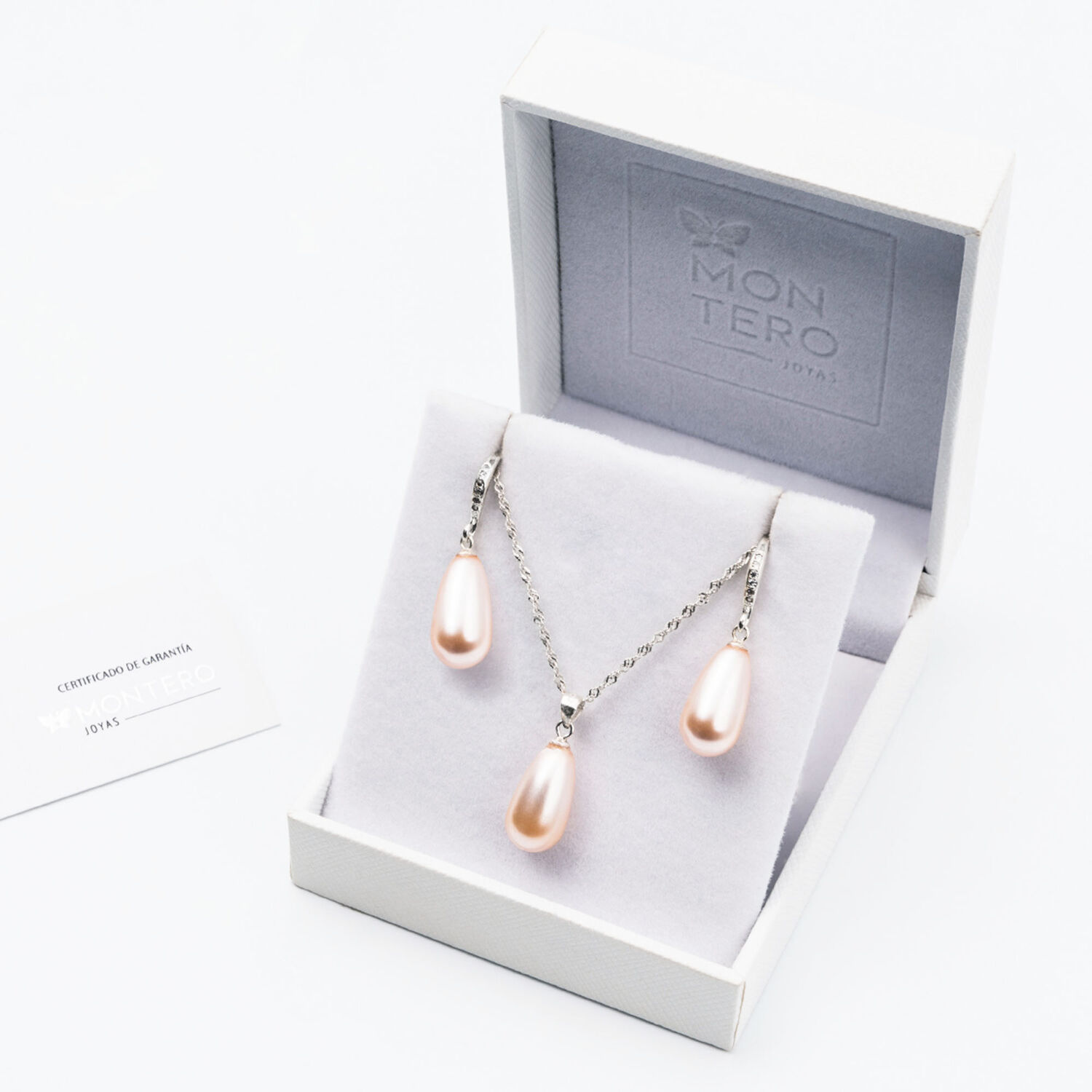 Conjunto Moscu Perlas Organicas Peach image number 2.0
