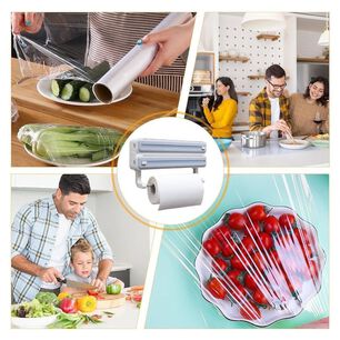 Dispensador Organizador De Cocina 3 En 1 Gris