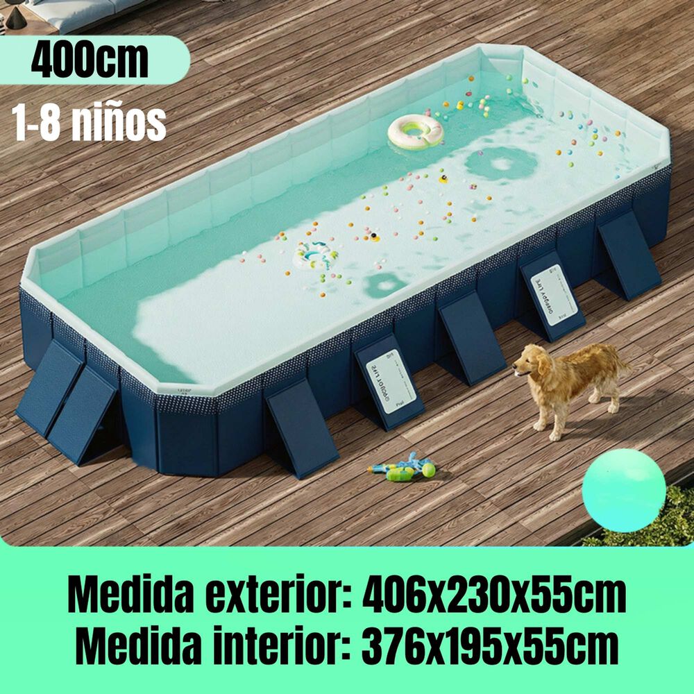 Piscina Plegable No Requiere Inflado 400cm Ni&ntilde;os Lubabycas image number 7.0