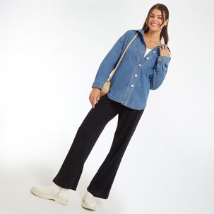 Chaqueta Sobrecamisa Oversize Cuello Cruzado Mujer Freedom