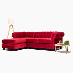 Sof&aacute; Seccional Barra Design Chesterfield Izquierdo / 4 Cuerpos