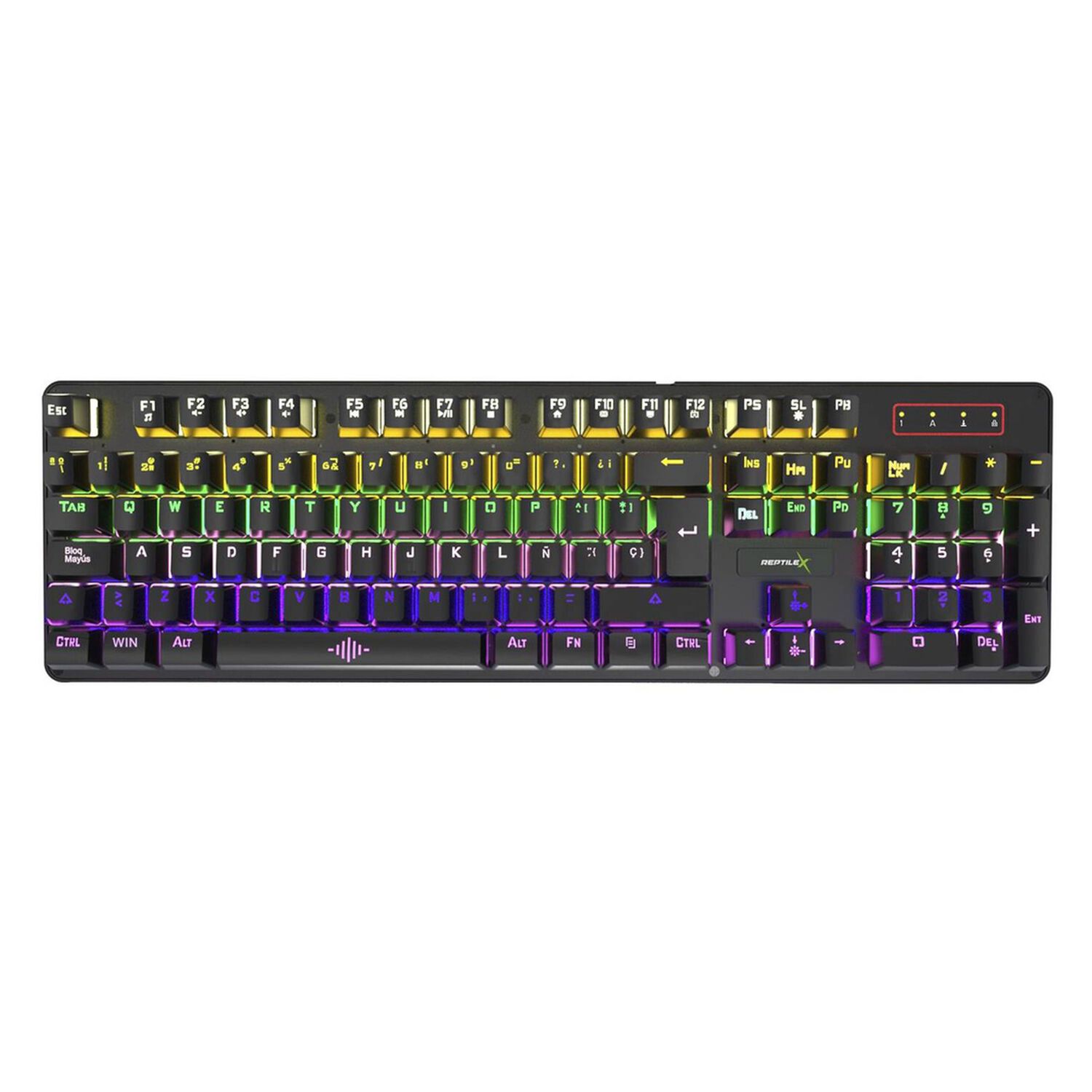 Teclado Mecanico Reptilex Full Rgb Para Pc Ps X-box Rx-0018 image number 0.0