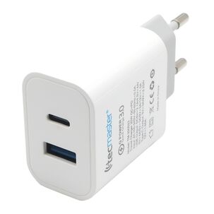 Cargador Usb-c Power Delivery 20w + Usb Quick Charge 3.0 20w