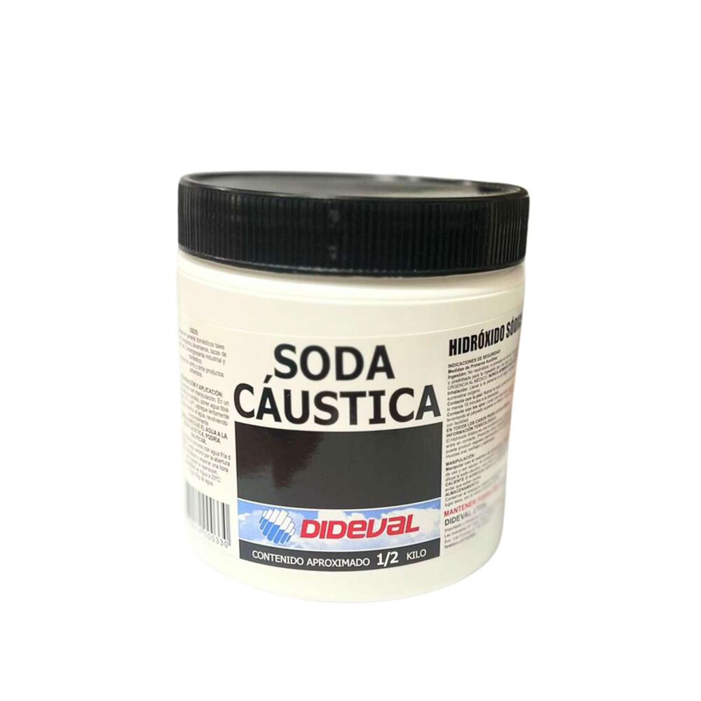 Soda Caustica En Perlas (pote) 1/2 Kg - Dideval image number 0.0