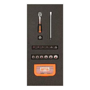 Juego De Dados 1/4 Y Puntas Fit&go 15 Pzs Bahco Ff1e2009eh