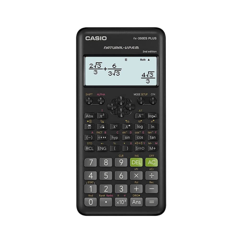 Calculadora Fx-350es Plus Negra Casio image number 0.0