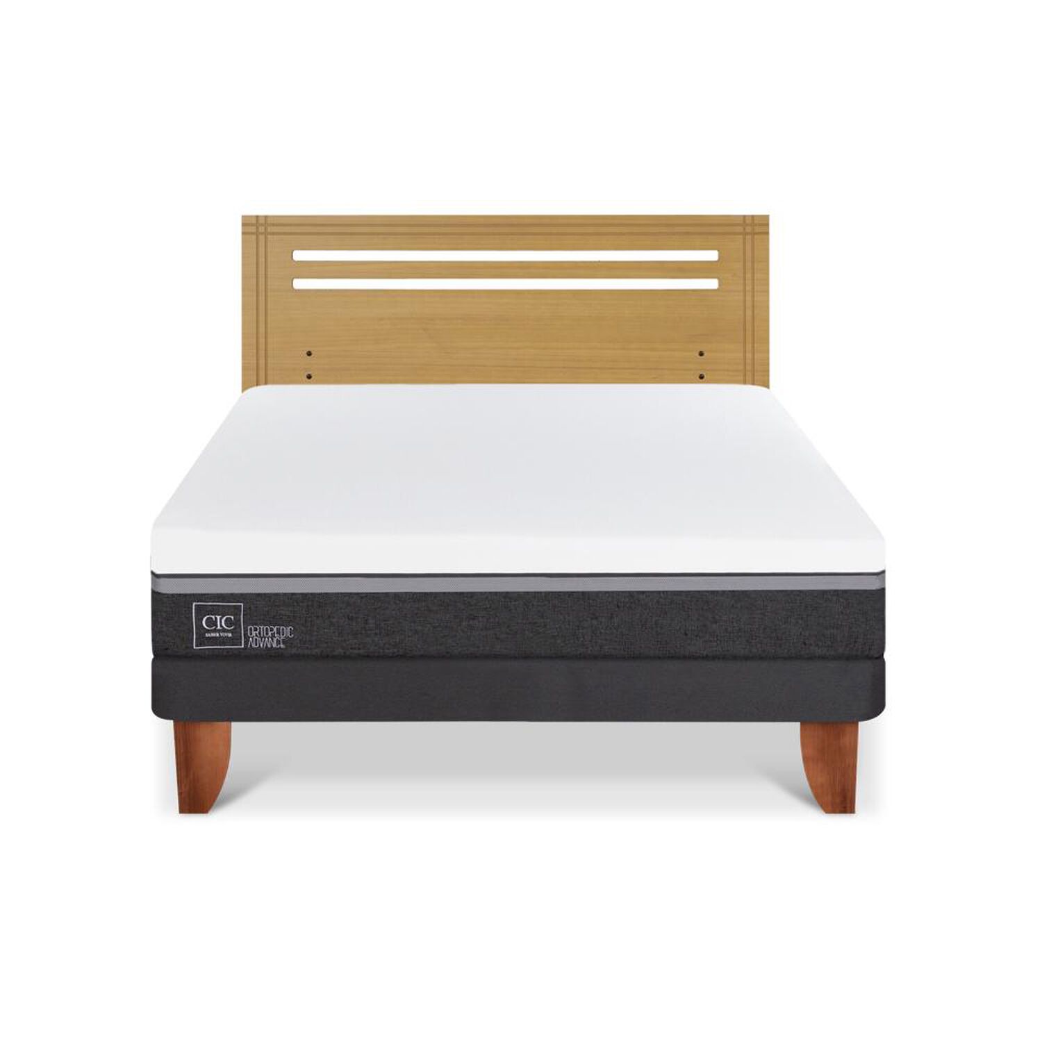 Cama Europea Cic Ortopedic Advance / 2 Plazas / Base Normal + Respaldo image number 0.0