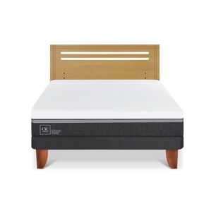 Cama Europea Cic Ortopedic Advance / 2 Plazas / Base Normal + Respaldo
