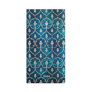 Agenda 2024 Terciopelo Azul Blue Velvet T.dura V Semana Slim