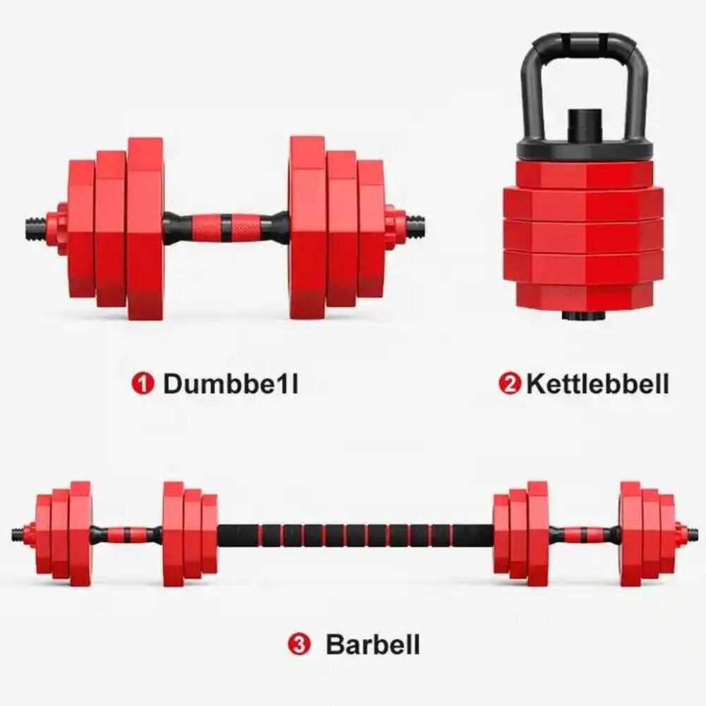 Set Mancuernas 20 Kg Barra Rusa Kettlebell Premium image number 1.0