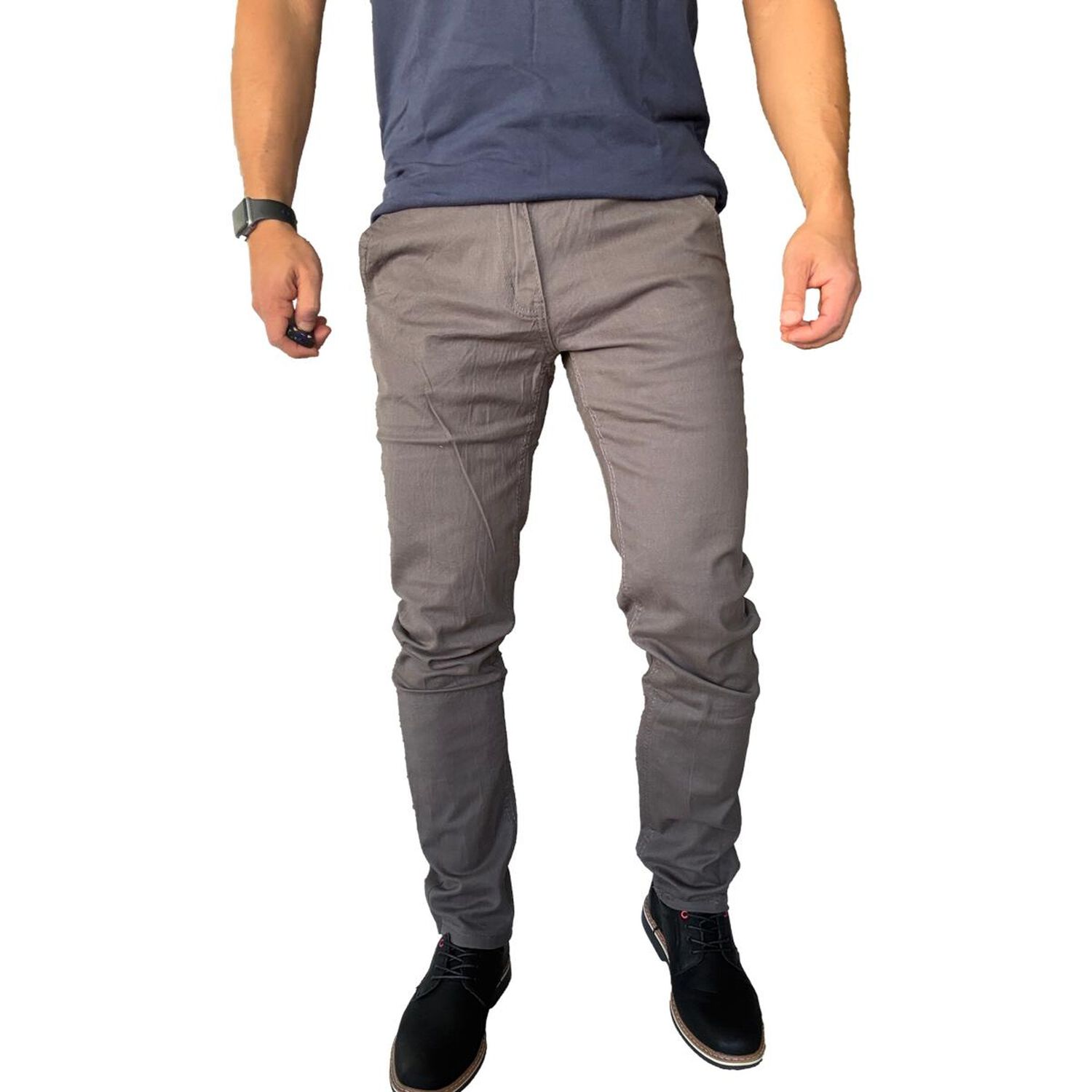 Pantal&oacute;n Tela Elasticado Slim Fit Bolsillo Argentino image number 25.0