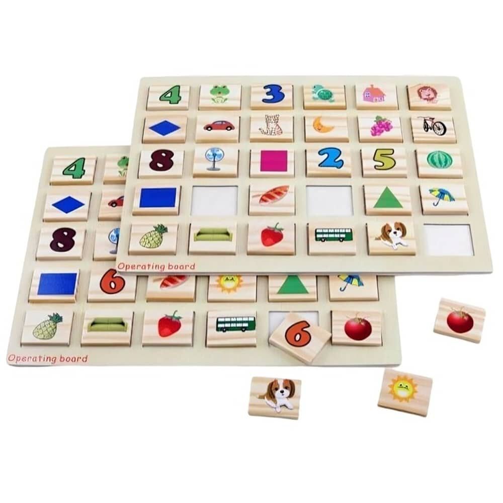 Memorice, Memoria Juguete Madera image number 1.0