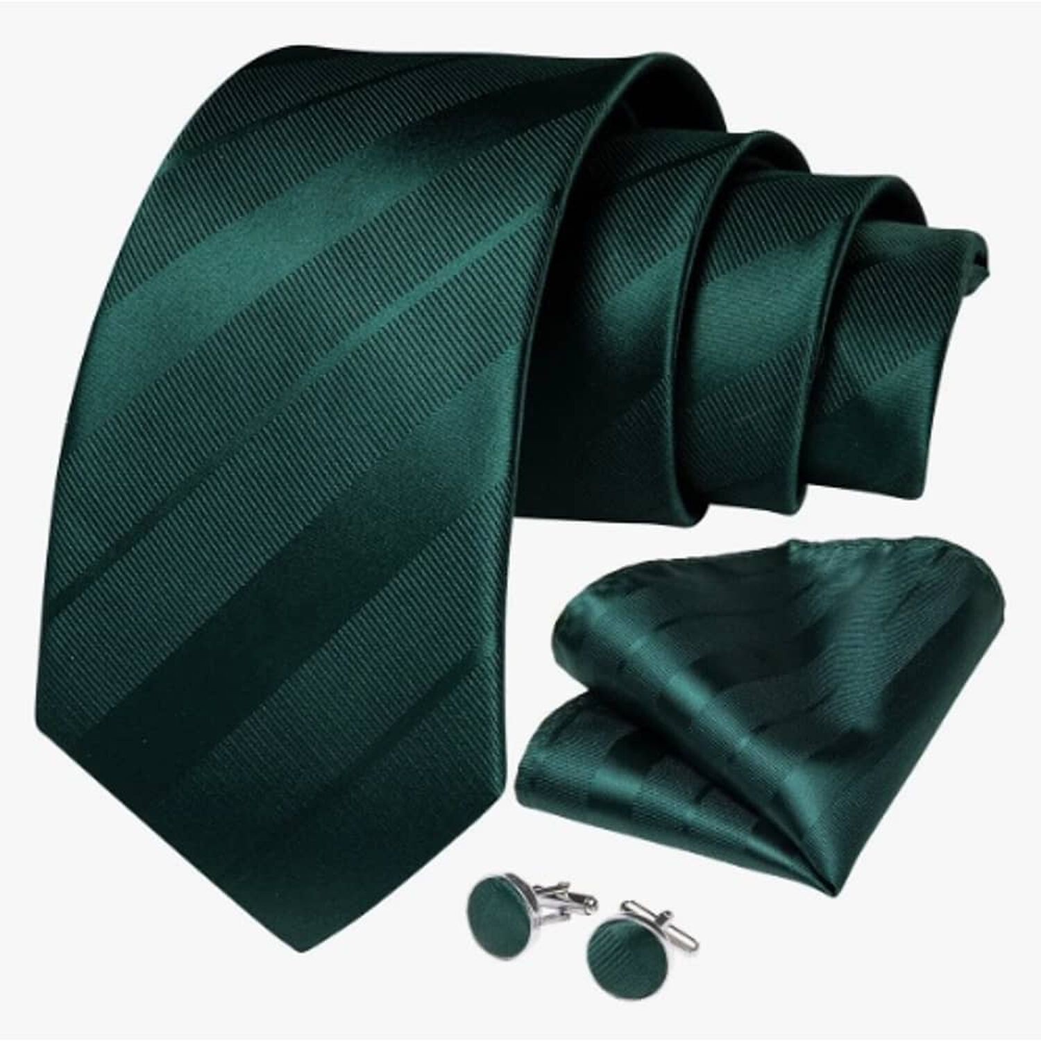 Corbatas Seda Hombres Verde image number 1.0