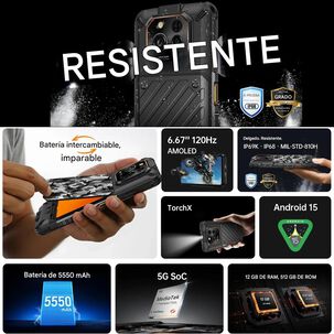 Celular Rugged Rugone Xever 7 Esim 2 Bater&iacute;as Dock Amoled