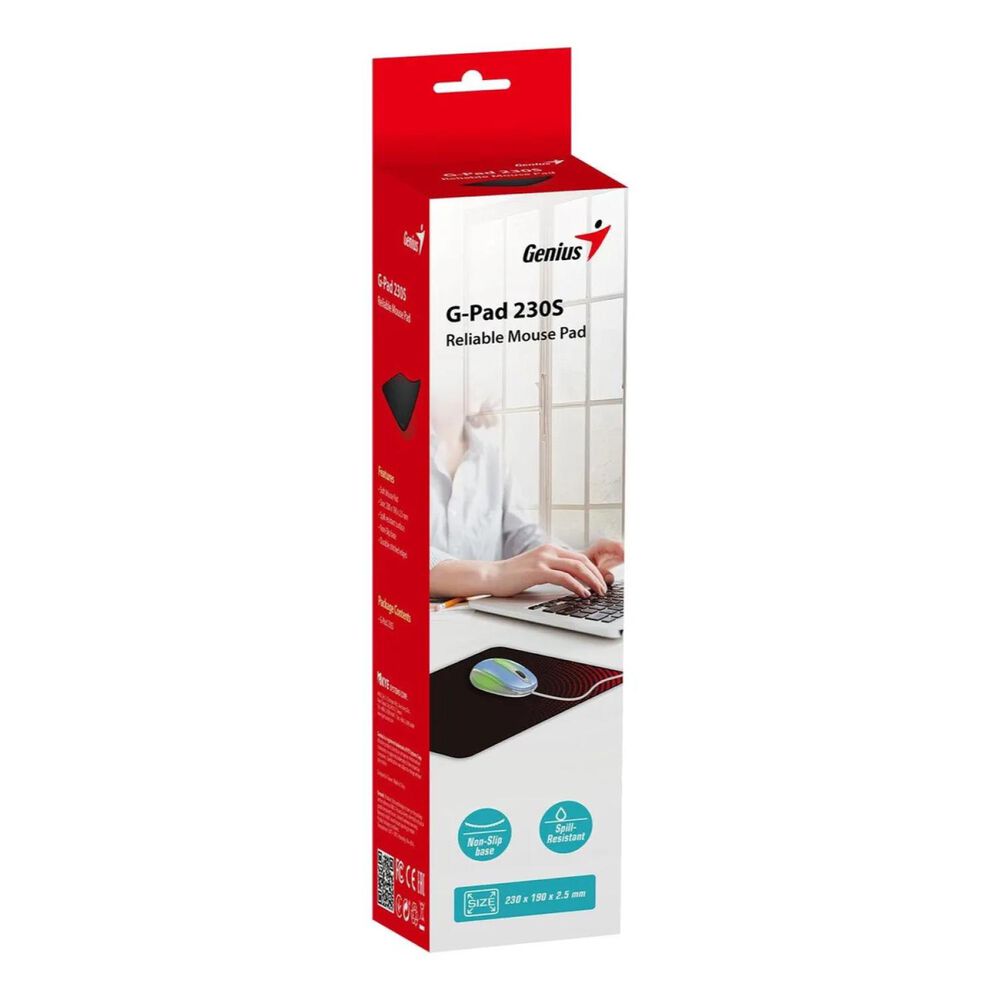 Mousepad Antideslizante 19x23cm Negro Rojo G-pad 230s image number 2.0