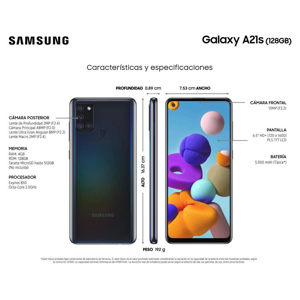 Smartphone Samsung A21S / 128 Gb / Liberado image number 7.0
