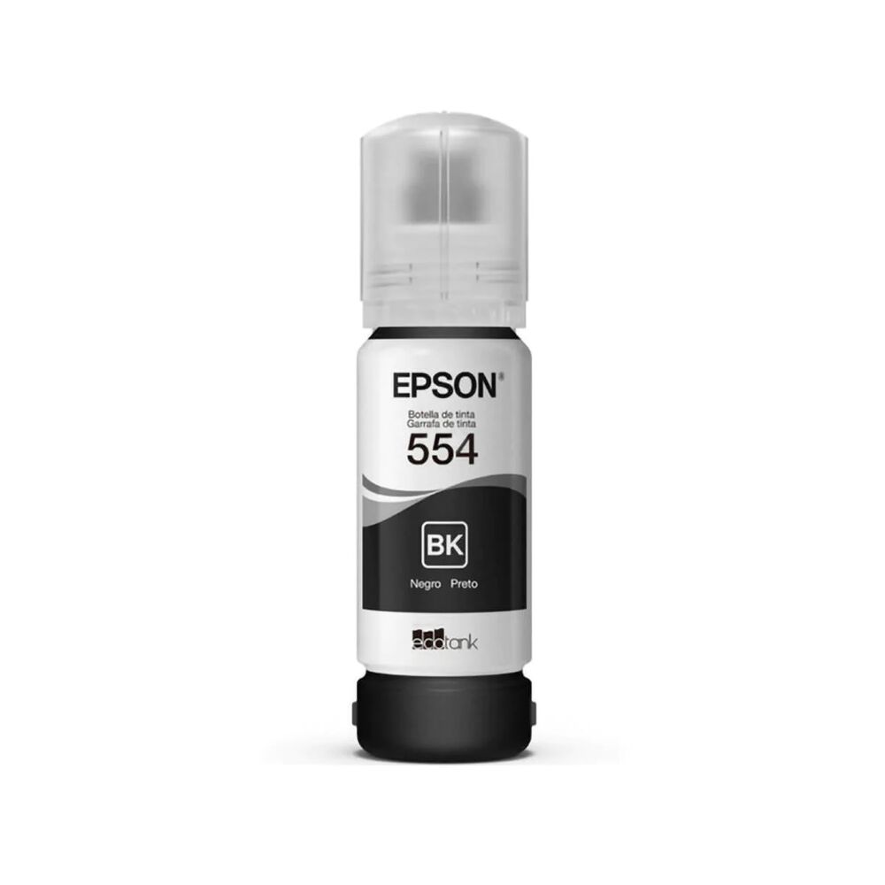 Tinta Epson T554 Color Negro Botella De 70ml image number 0.0