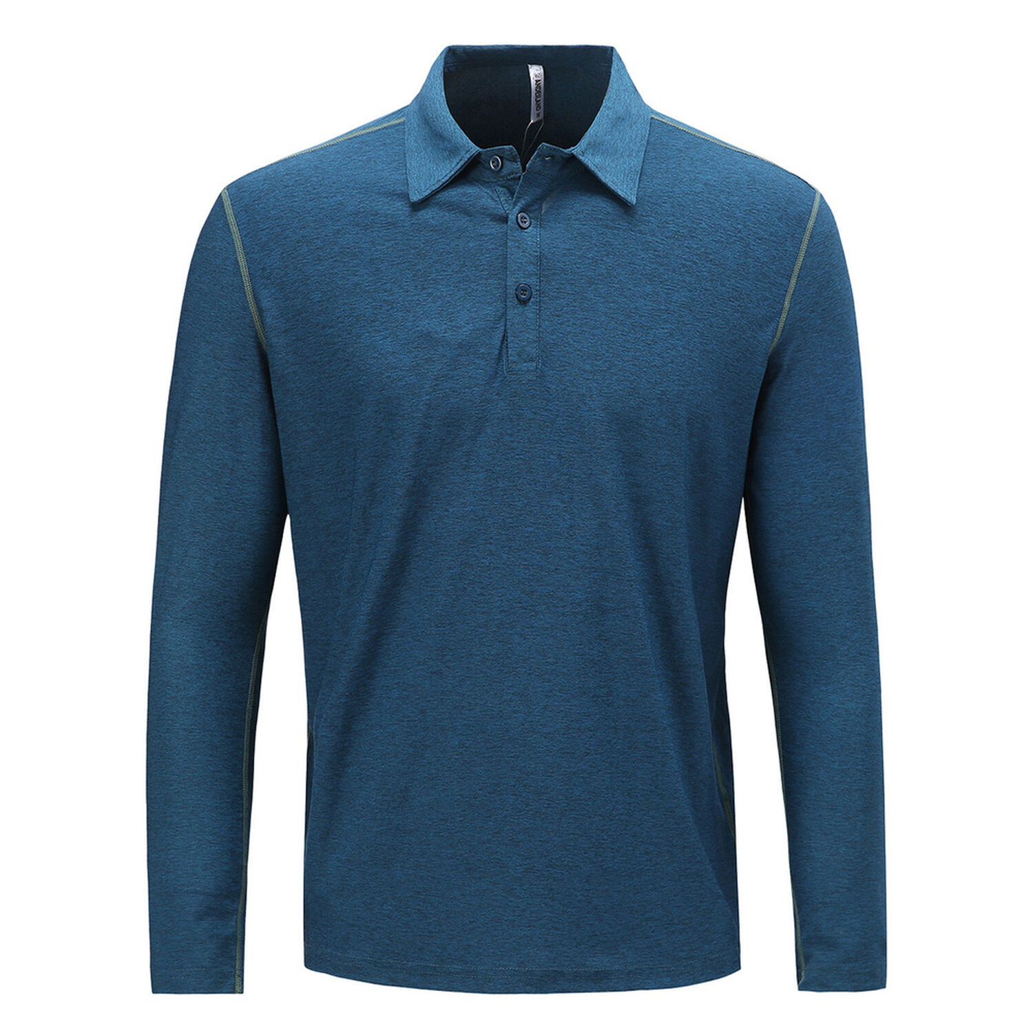 Polera Dry Fit Manga Larga Con Cuello Pale Hombre image number 0.0