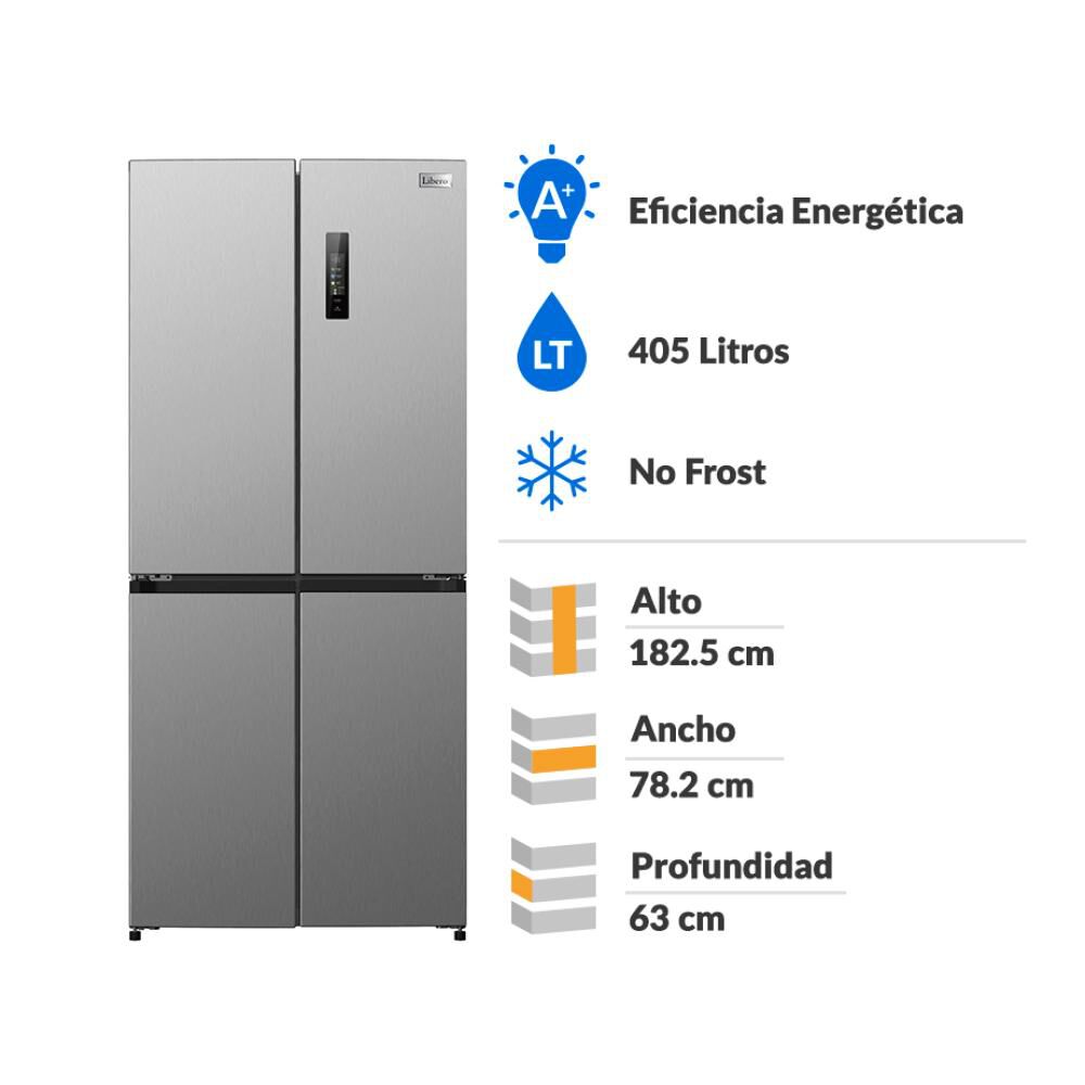 Refrigerador Side by Side Libero LCD-431NFI / No Frost / 405 Litros / A+ image number 1.0