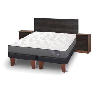Cama Europea Cic Anatomic / King / Base Dividida + Set De Maderas