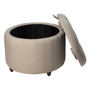 Pouf Ba&uacute;l Zoe Beige Delta 60x50x50 Cm M&aacute;xima Design